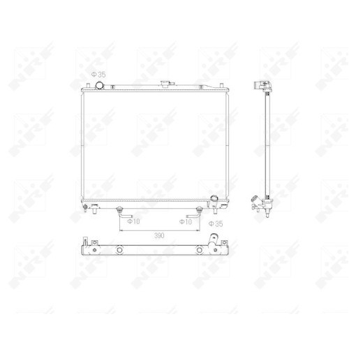 K&uuml;hler Motork&uuml;hlung Nrf 53754 f&uuml;r Mitsubishi