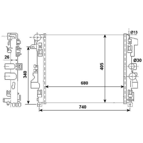 K&uuml;hler Motork&uuml;hlung Nrf 53801 f&uuml;r Mercedes Benz Mercedes Benz Mercedes Benz
