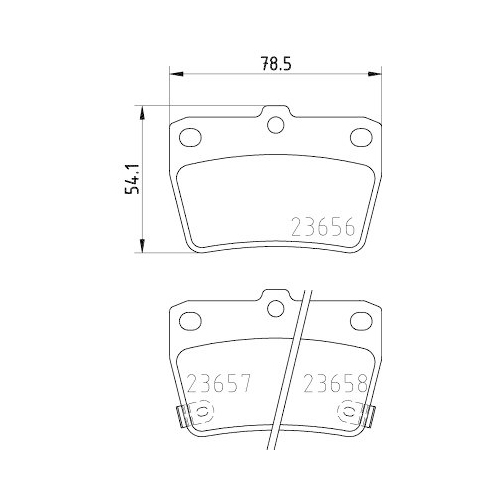 Bremsbelagsatz Scheibenbremse Hella 8DB 355 010-521 f&uuml;r Toyota Chery DR