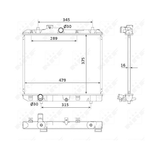 K&uuml;hler Motork&uuml;hlung Nrf 53918 f&uuml;r Opel Suzuki Vauxhall