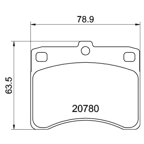 Bremsbelagsatz Scheibenbremse Hella 8DB 355 005-671 f&uuml;r Bedford Daihatsu Nissan