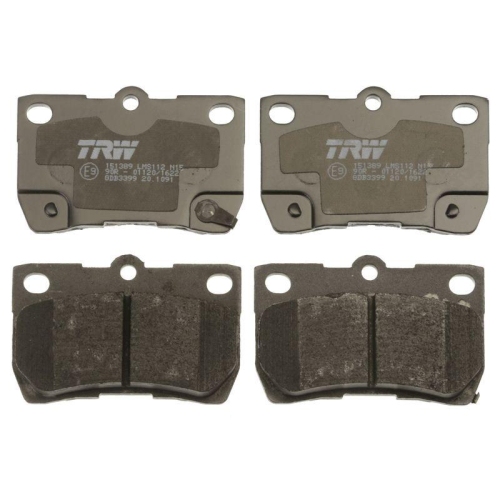 Bremsbelagsatz Scheibenbremse Trw GDB3399 Cotec f&uuml;r Toyota Lexus Hinterachse
