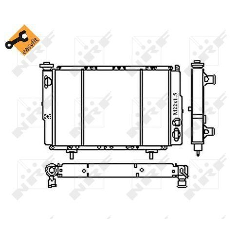 K&uuml;hler Motork&uuml;hlung Nrf 54683 f&uuml;r Renault