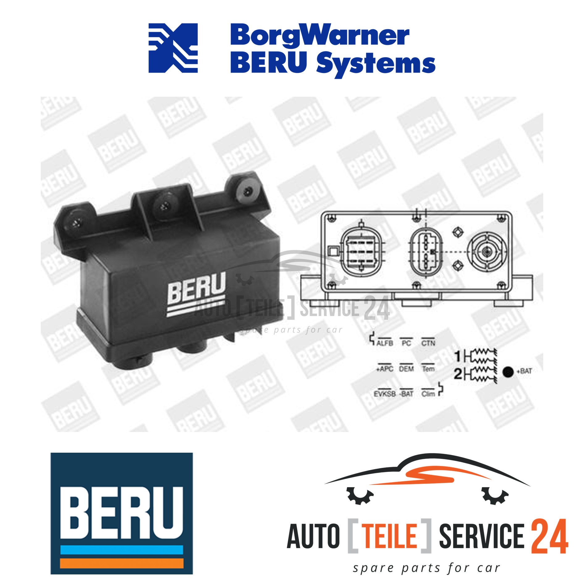 Steuerger&auml;t Gl&uuml;hzeit Borgwarner (beru) GSE108 f&uuml;r Bmw