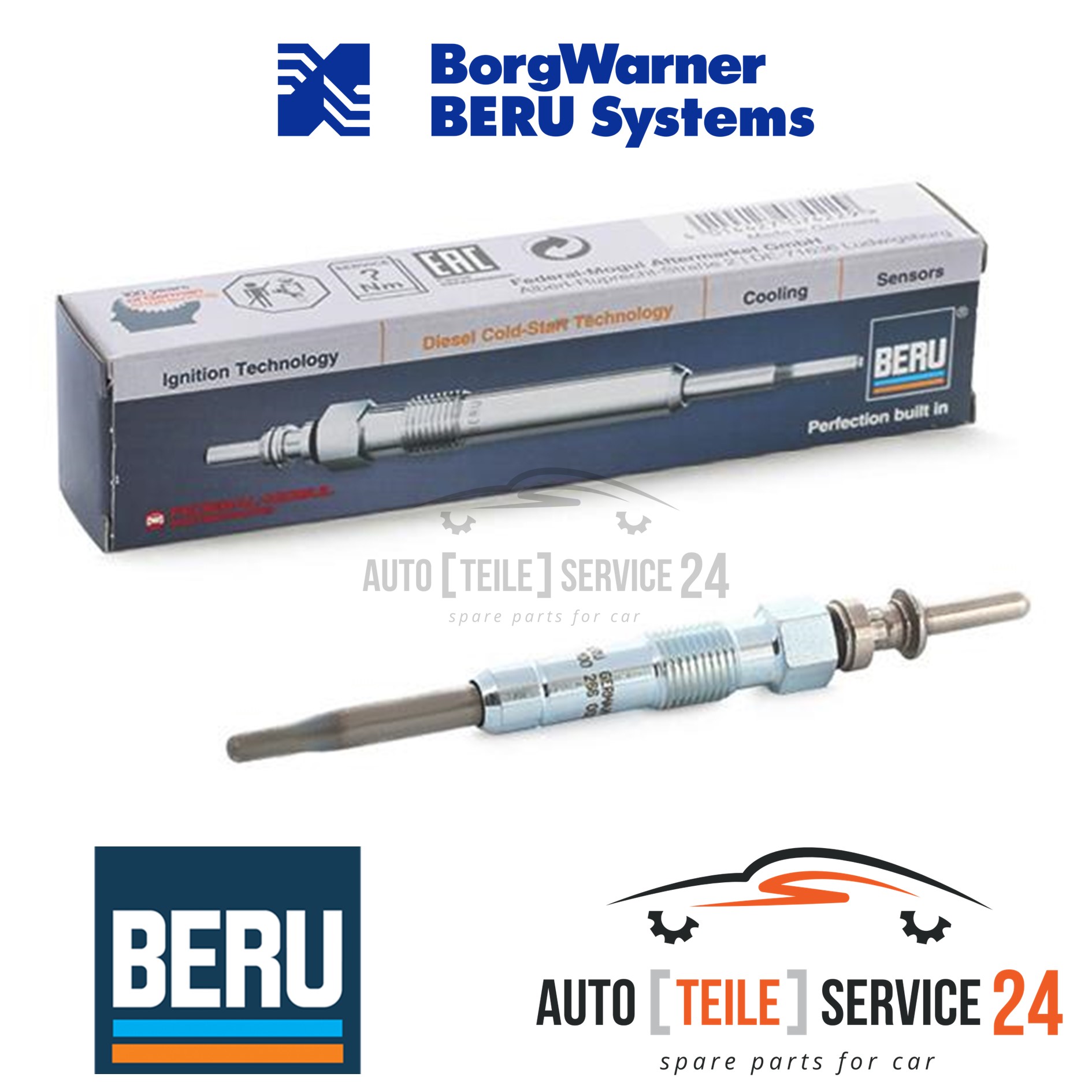 Glühkerze Borgwarner (beru) GE102 Iss für Bmw