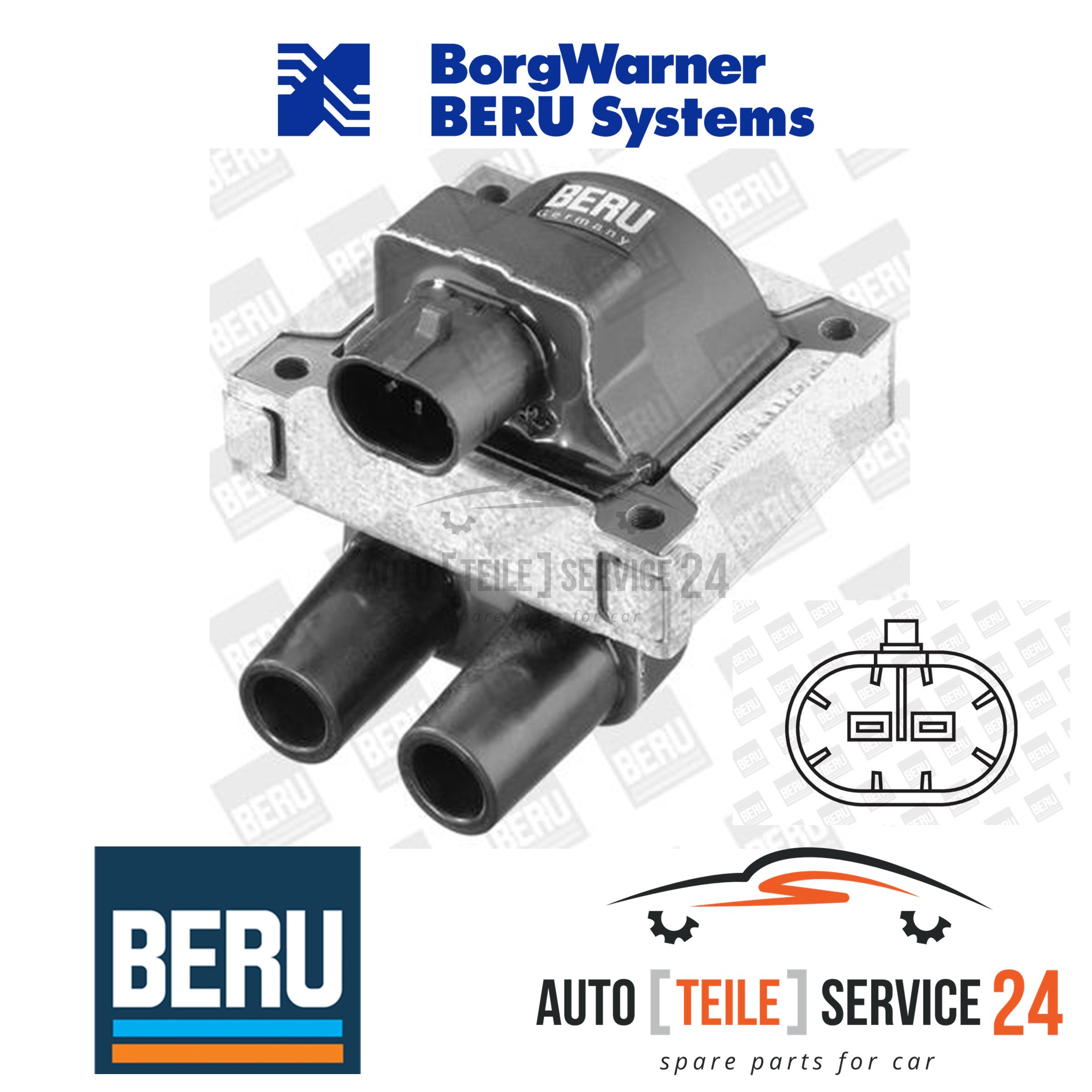 Z&uuml;ndspule Borgwarner (beru) ZS283 f&uuml;r Alfa Romeo Fiat Lancia