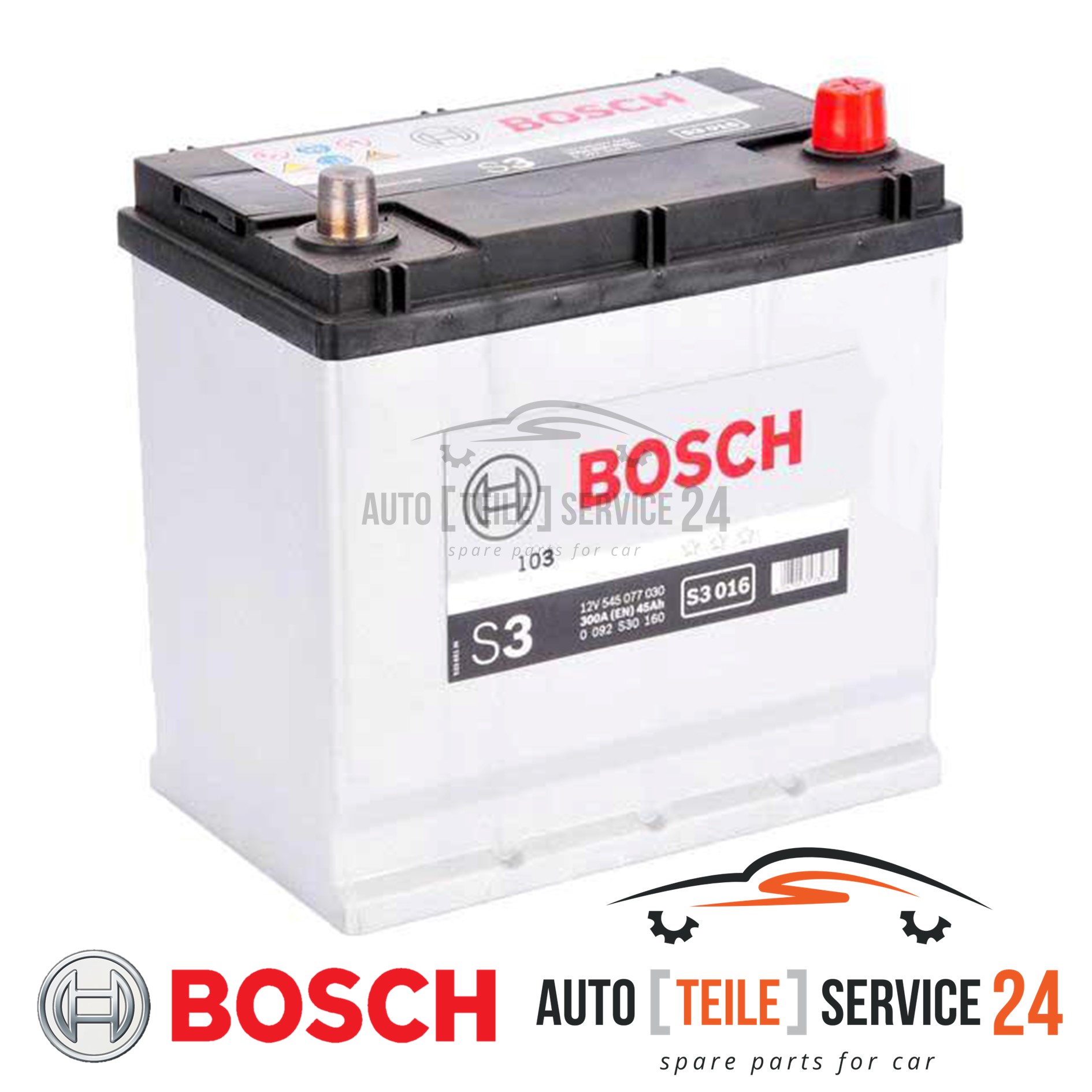 Starterbatterie Bosch 0092S30160 S3 f&uuml;r Citro&euml;n Ford Peugeot Renault Rover Volvo