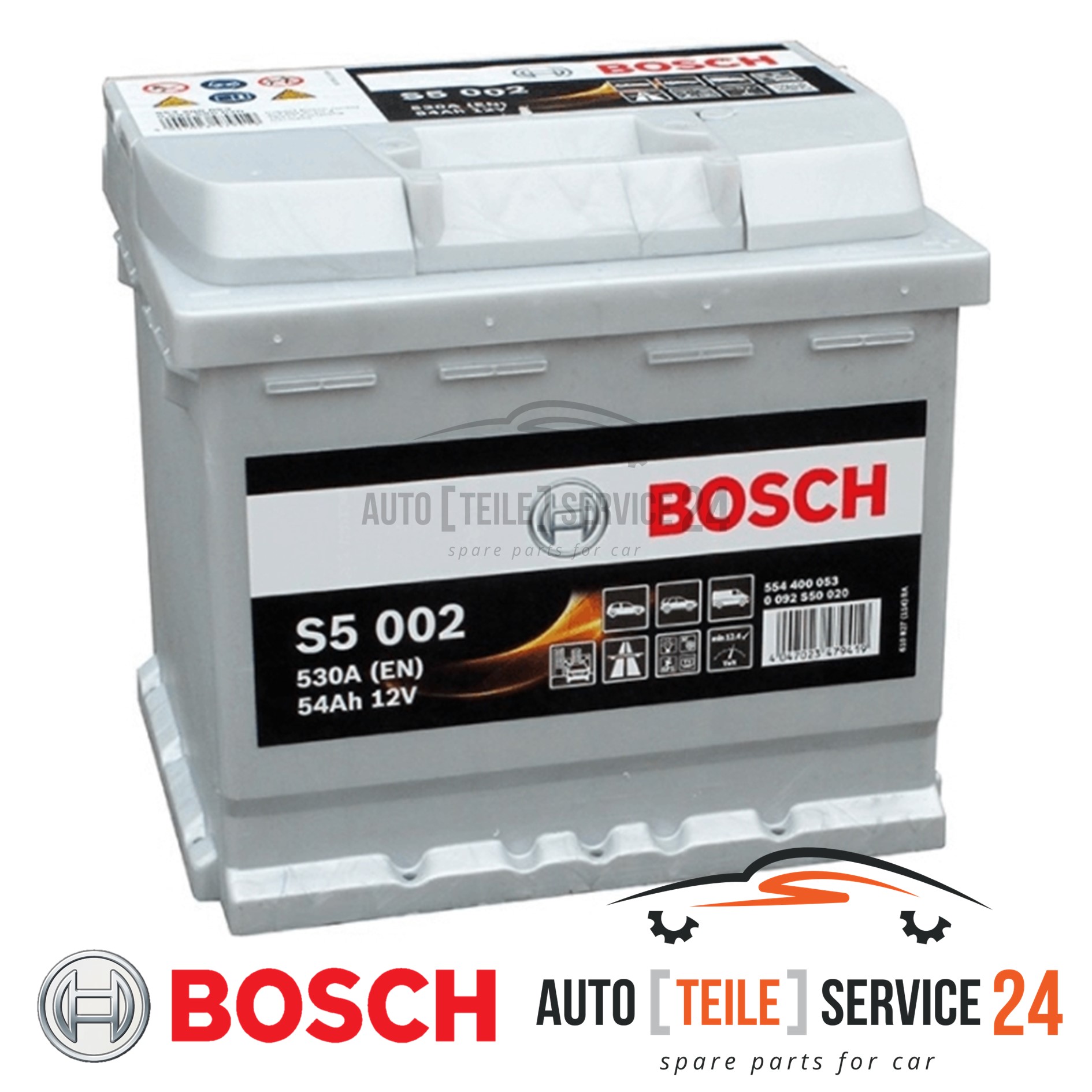 Starterbatterie Bosch 0092S50020 S5 für Alfa Romeo Audi Bmw Citroën Fiat Ford VW