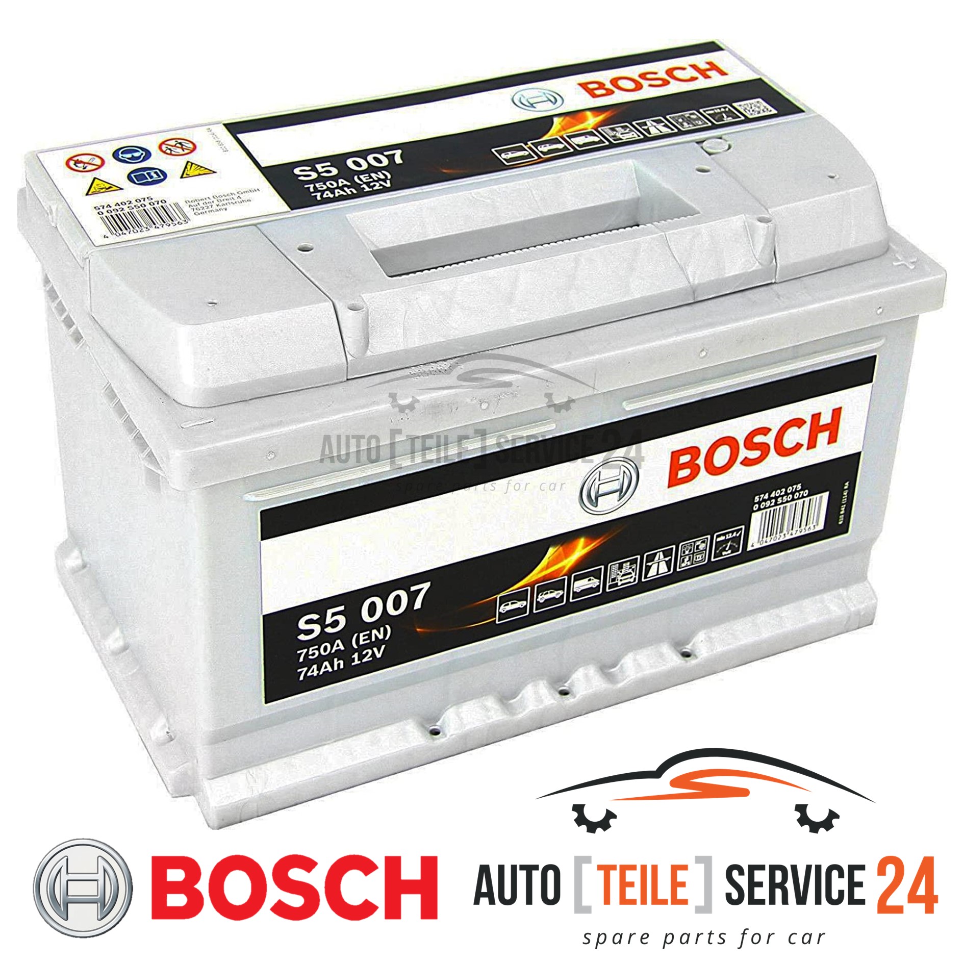 Starterbatterie Bosch 0092S50070 S5 für Alfa Romeo Audi Fiat Ford Lancia Nissan