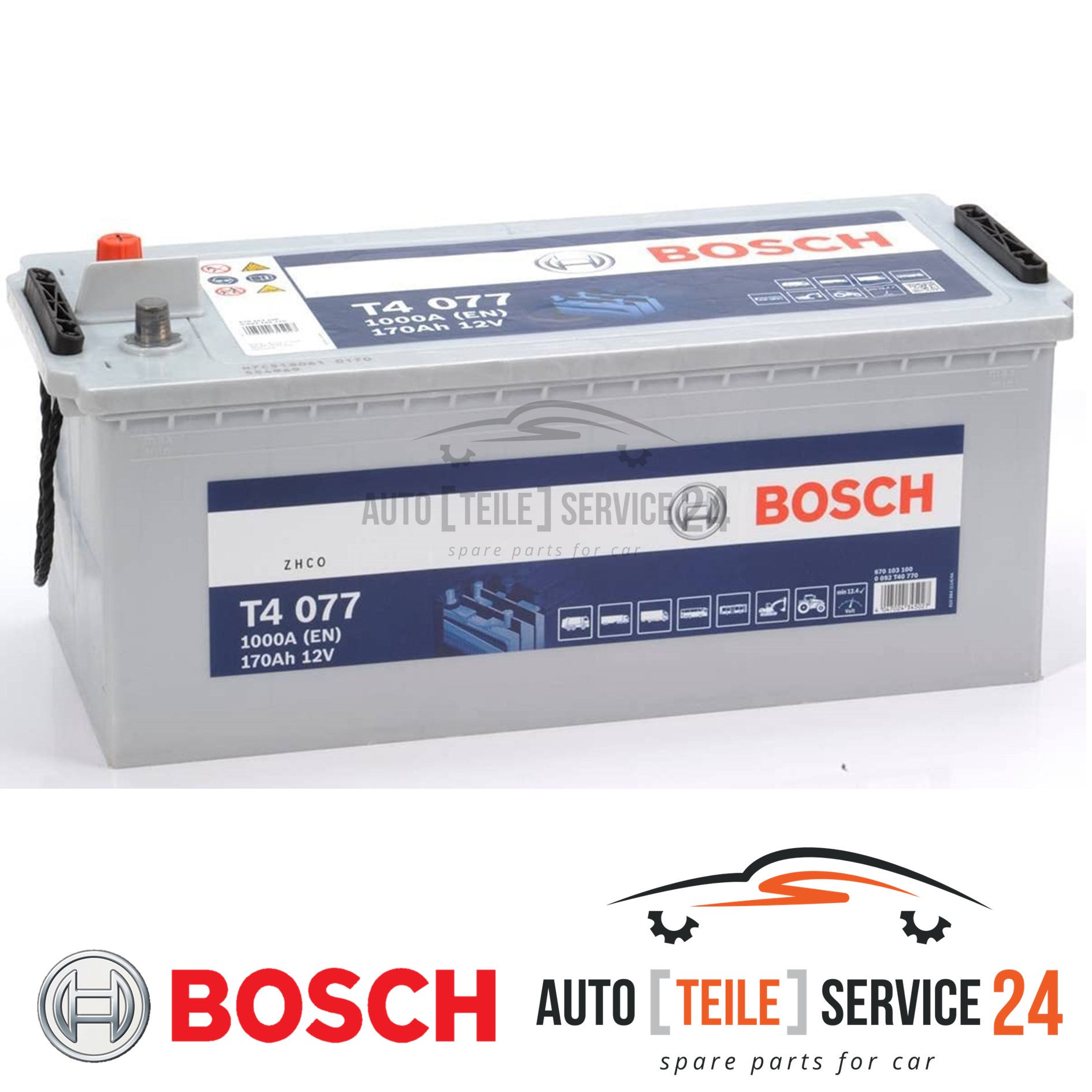 Starter Battery Bosch 0092T40770 T4 for Daf Iveco Man Mercedes Benz Renault