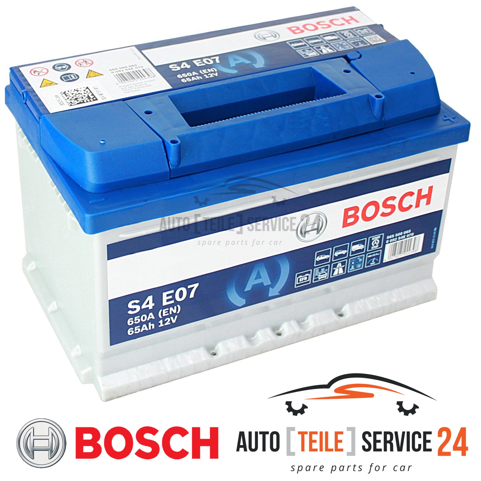 Starterbatterie Bosch 0092S4E070 S4e Efb für Ford Renault