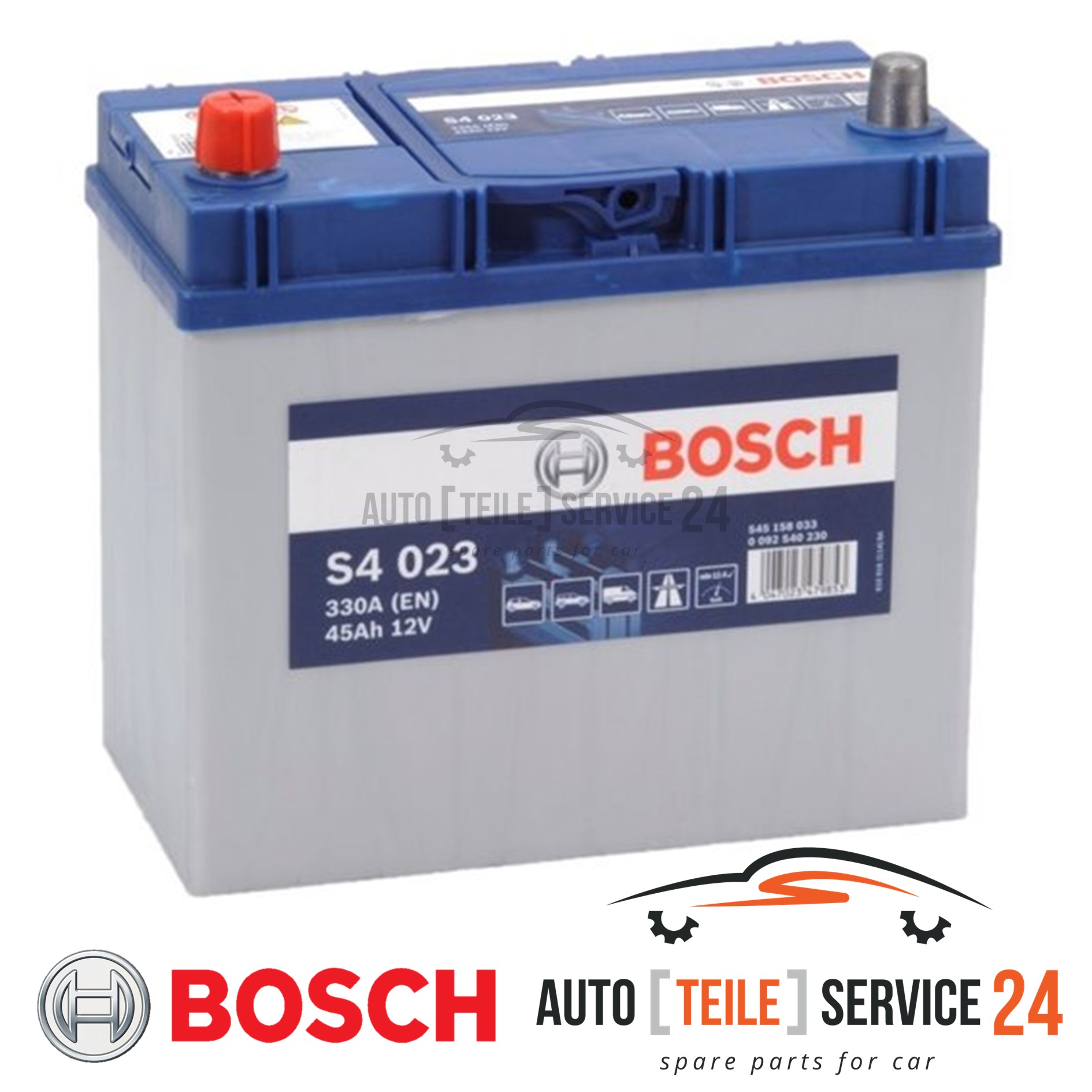 Starterbatterie Bosch 0092S40230 S4 für Honda Mitsubishi Toyota VW