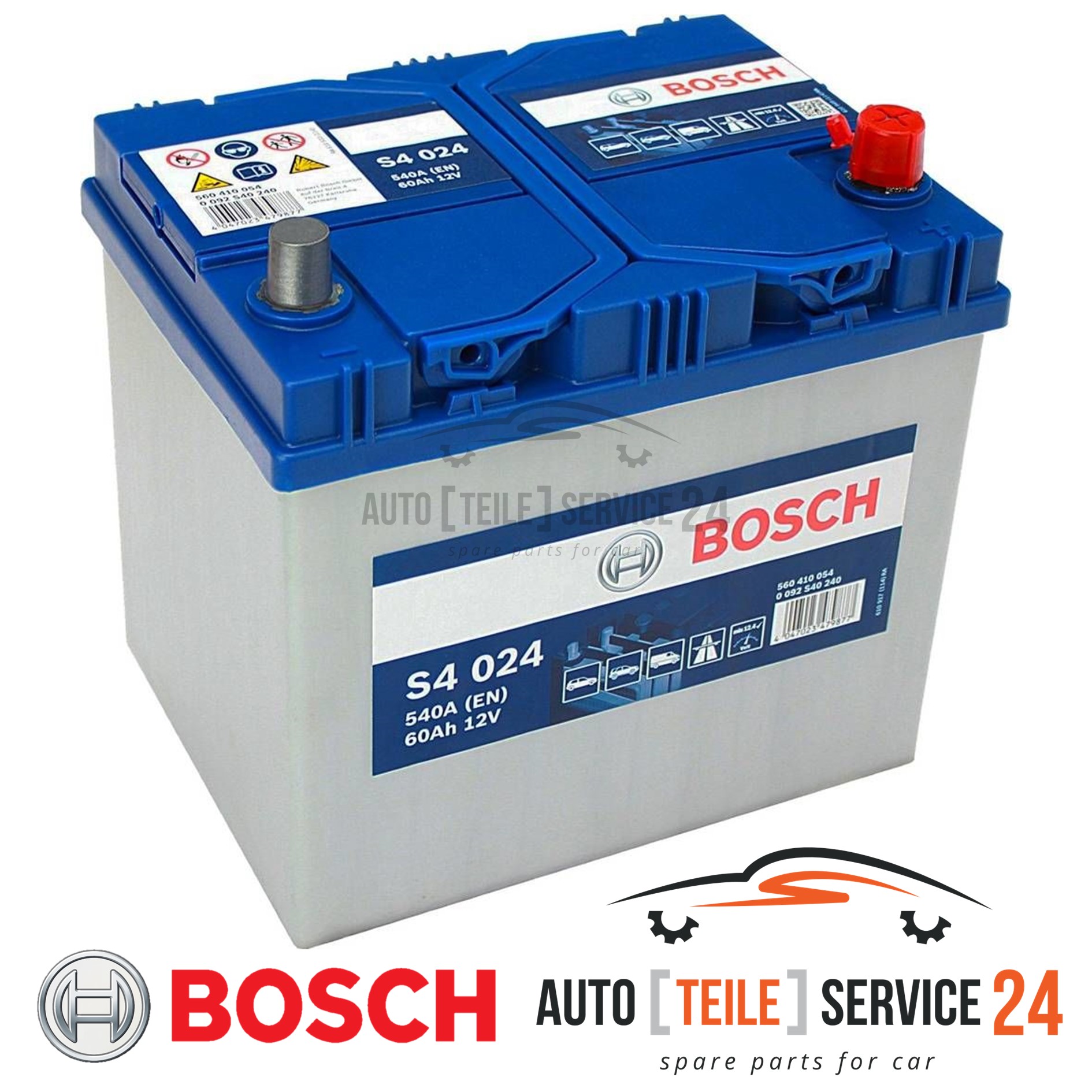 Starterbatterie Bosch 0092S40240 S4 für Citroën Ford Honda Hotchkiss Brand Mazda