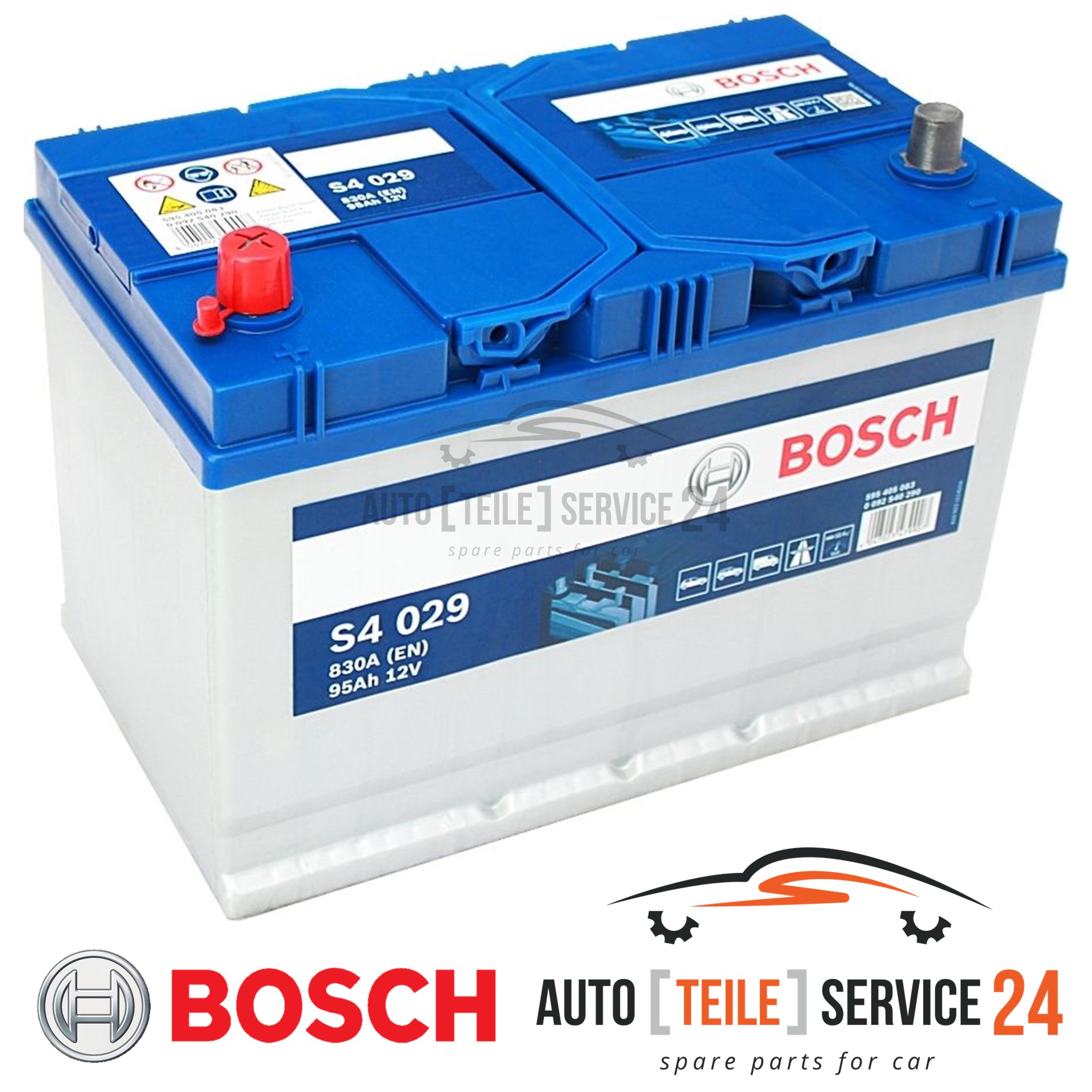 Starterbatterie Bosch 0092S40290 S4 für Chrysler Daf Ford Mitsubishi Nissan Opel