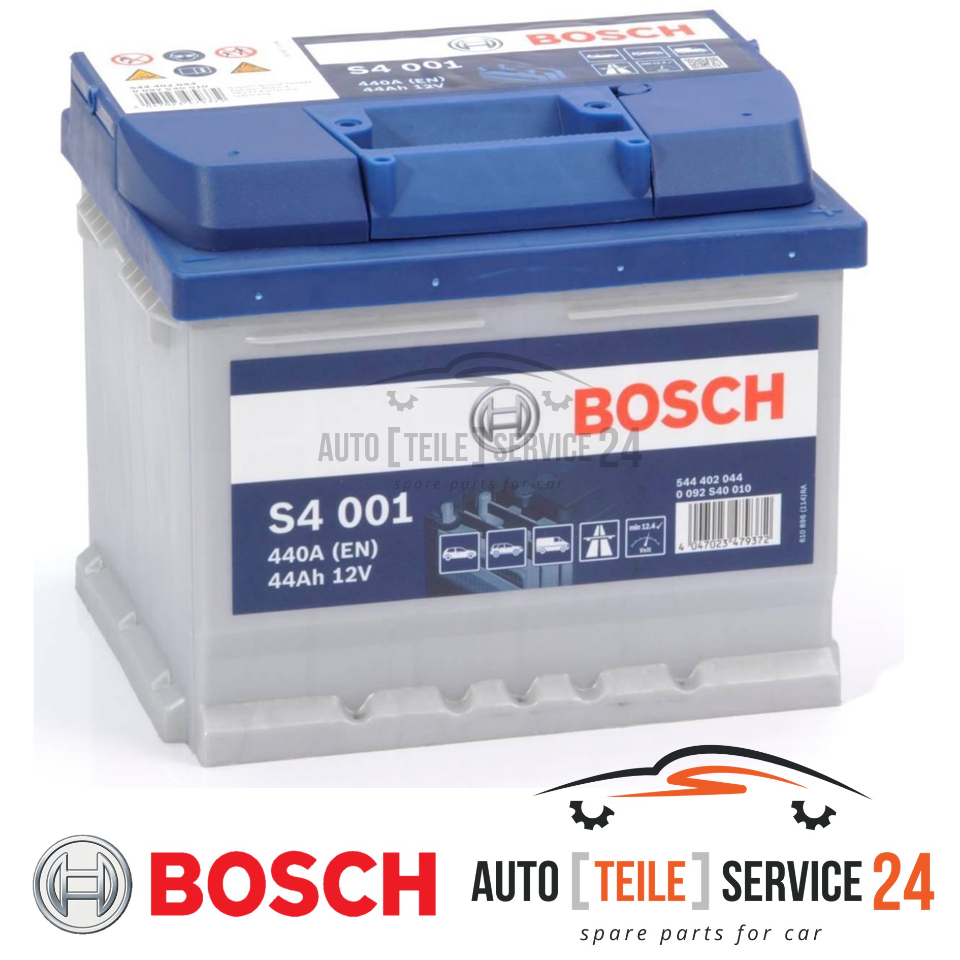 Batteria Avviamento Bosch 0092S40010 S4 per Audi Barreiros Citroën Ford Mazda VW