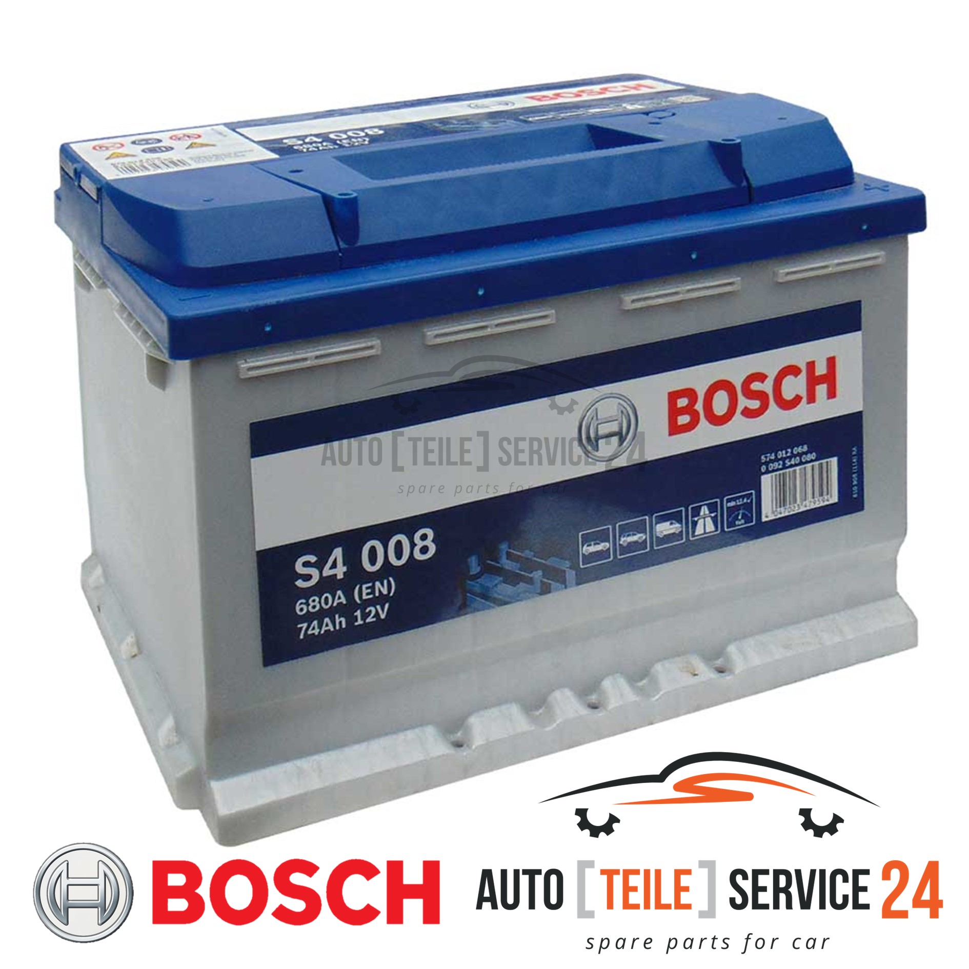 Starterbatterie Bosch 0092S40080 S4 für Alfa Romeo Audi Barreiros Bmw Chrysler