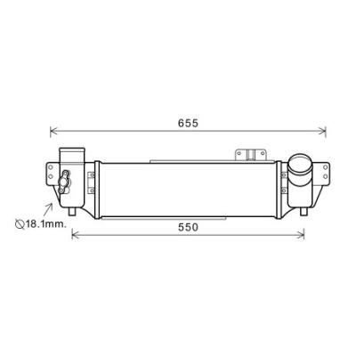 Charge Air Cooler Diederichs DCA1081 Diederichs Climate for Kia