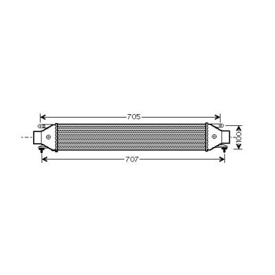 Charge Air Cooler Diederichs DCA1091 Diederichs Climate for Fiat