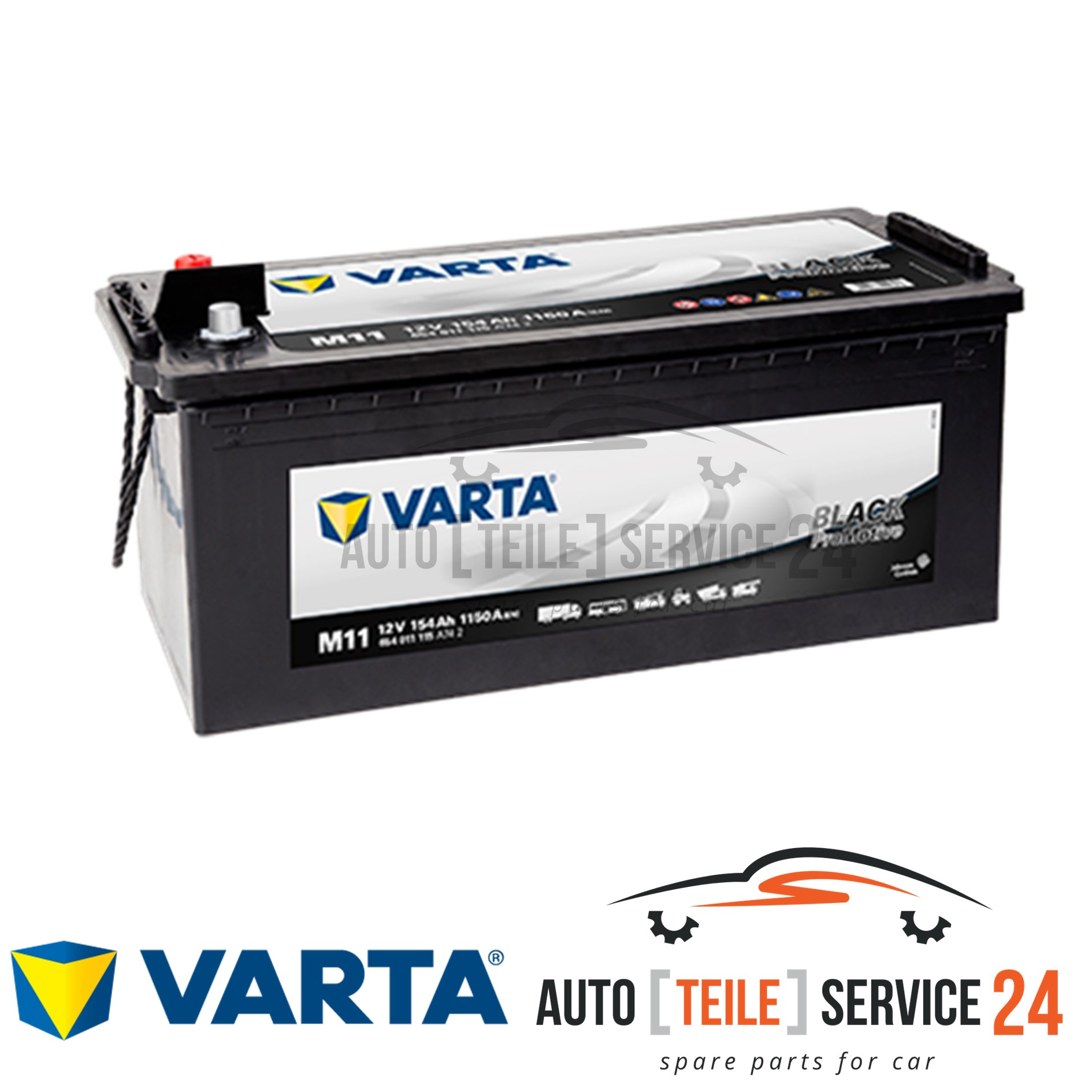 Starterbatterie Varta 654011115A742 Promotive Hd für Daf Man Mercedes Benz Volvo