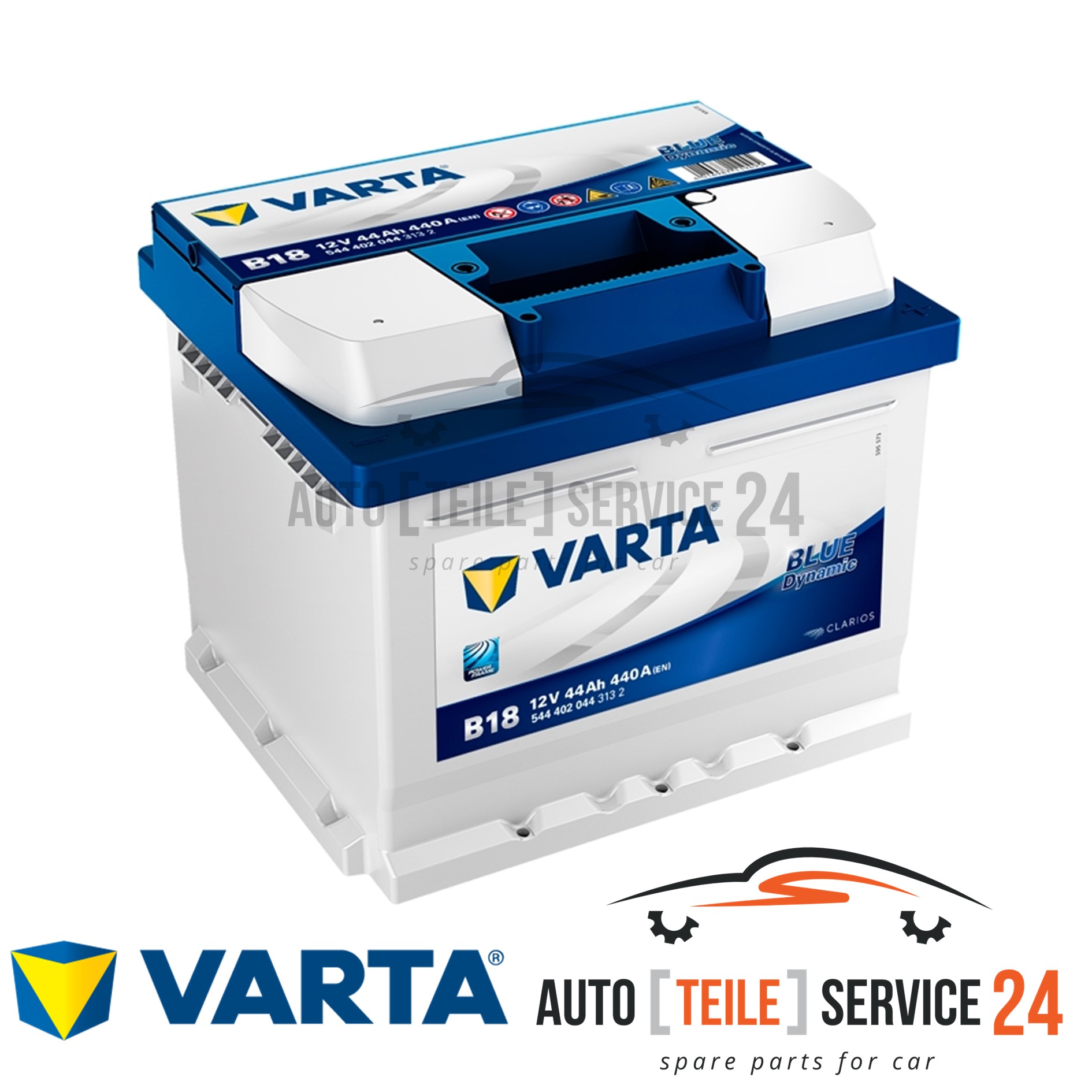 Starter Battery Varta 5444020443132 Blue Dynamic for Audi Barreiros Citroën Ford