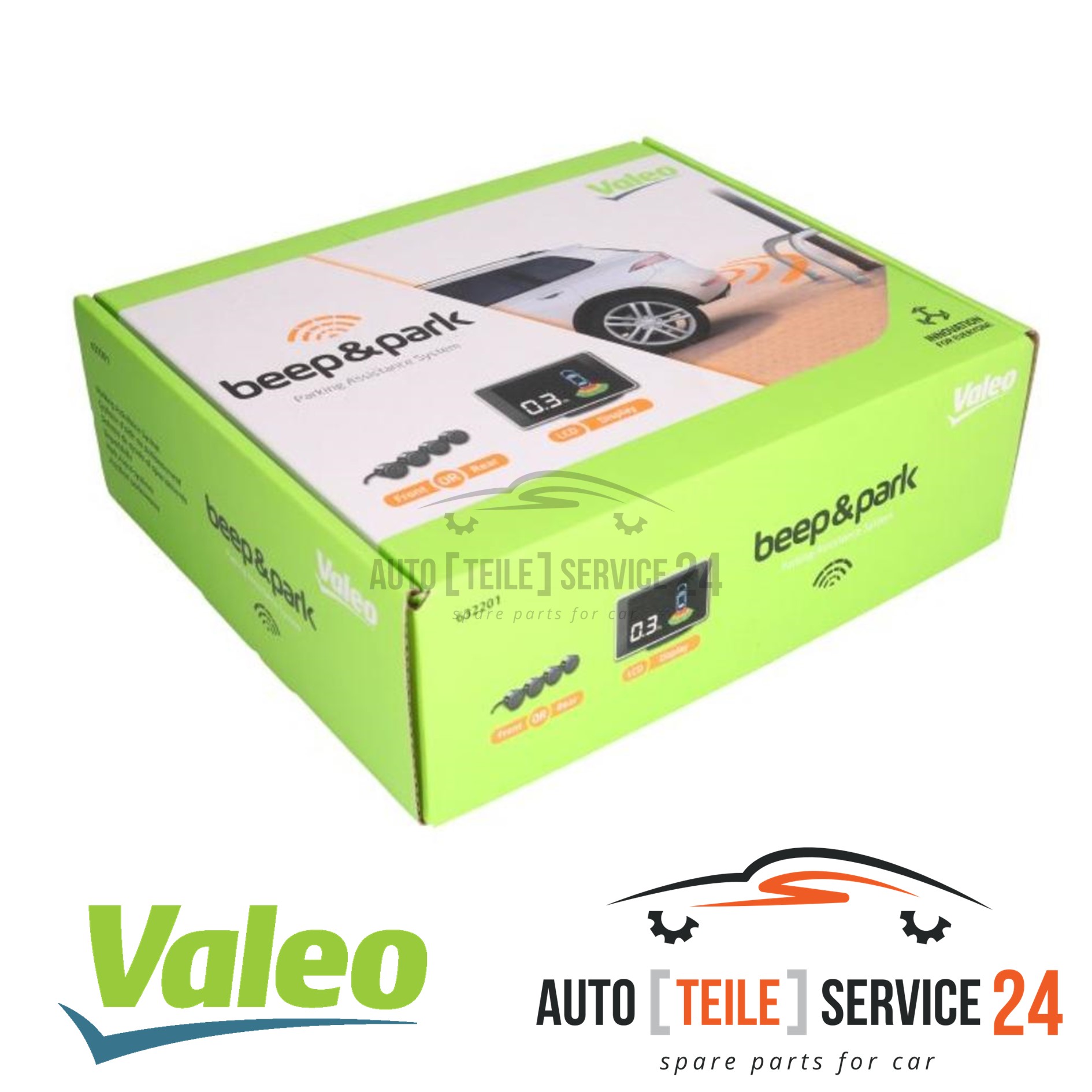 Nachrüstsatz Einparkhilfe Valeo 632201 für Hinten Vorne